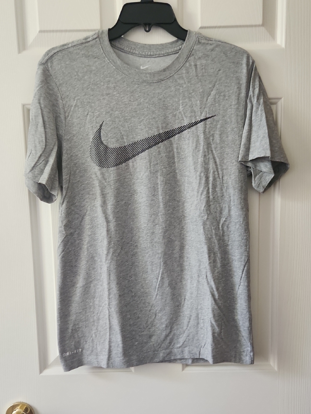 Nike Gray Short Sleeve Swoosh Tee
